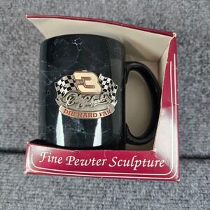 Dale Earnhardt 3 Die Hard Fan Pewter Emblem Coffee Mug 15oz Licensed NASCAR 1997